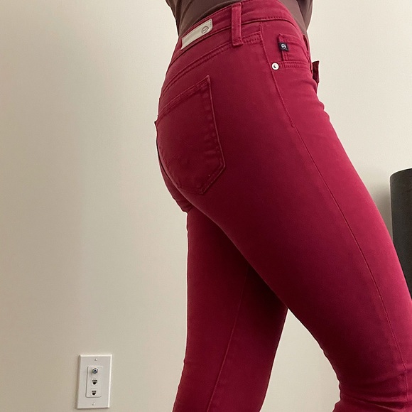 Red AG designer pants - Picture 1 of 4